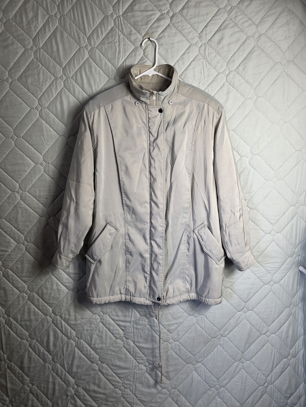 FORECASTER Quilted Utility Jacket in Gray Size Small Men's